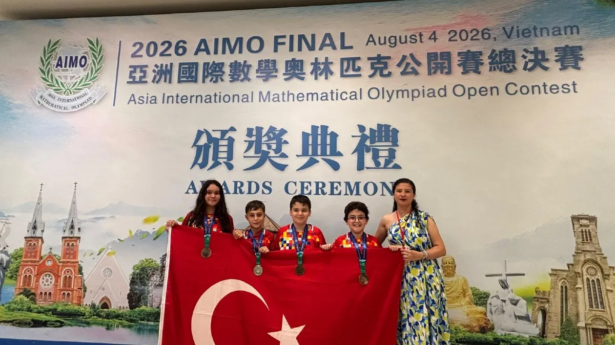 Samsunlu öğrenciler matematik olimpiyatından ödülle döndü