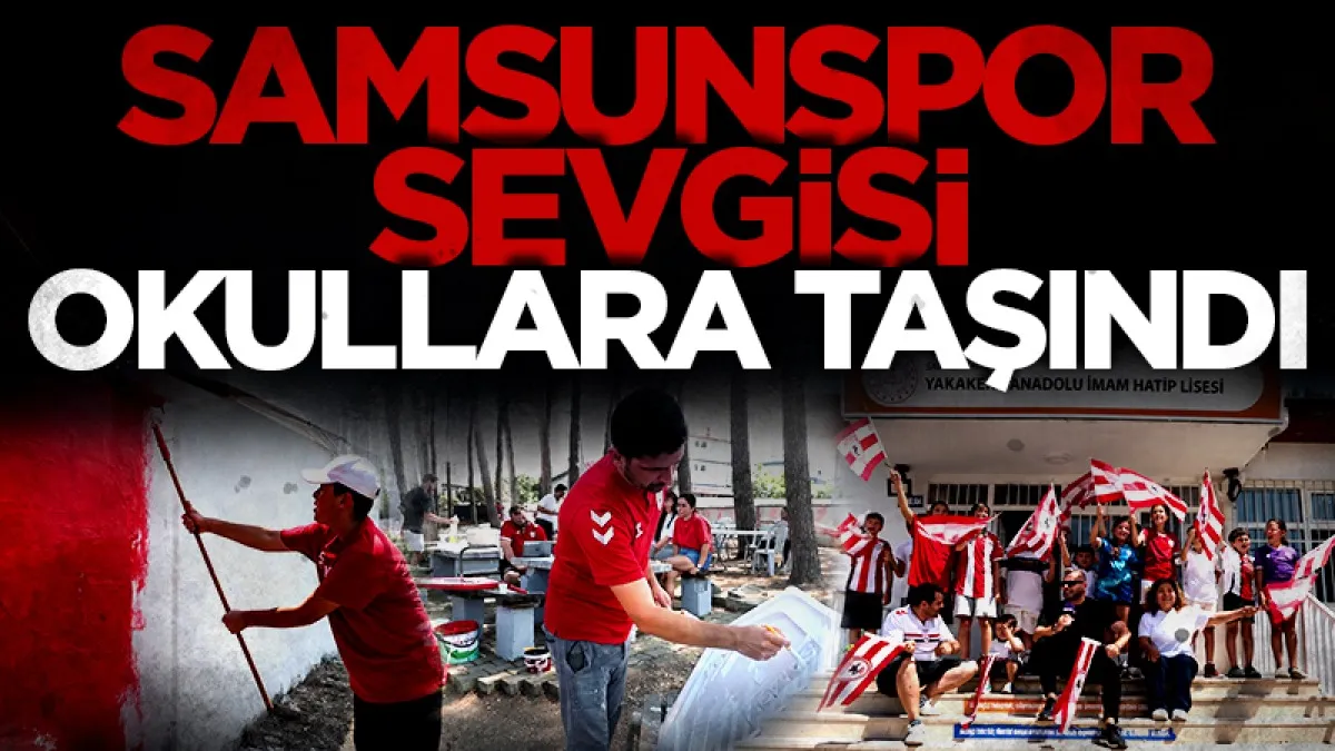 Samsunspor sevgisi köy okullarına taşındı