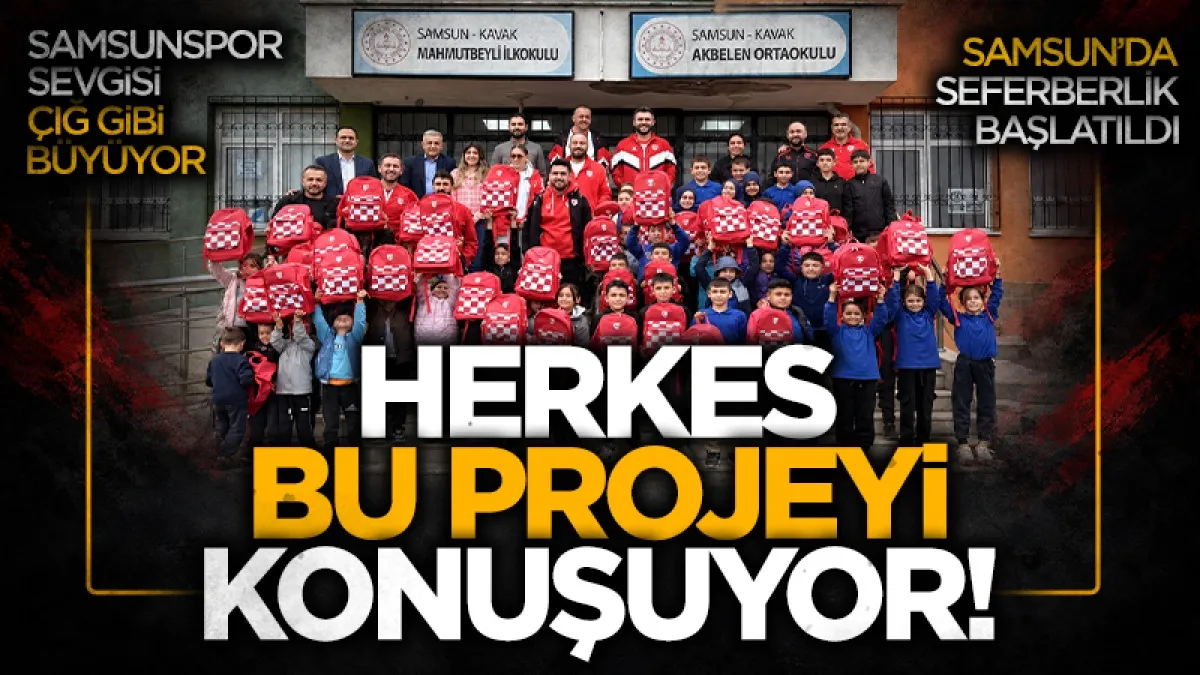 Samsunspor sevgisi okullara taşındı: Hedef 300’den fazla çocuk
