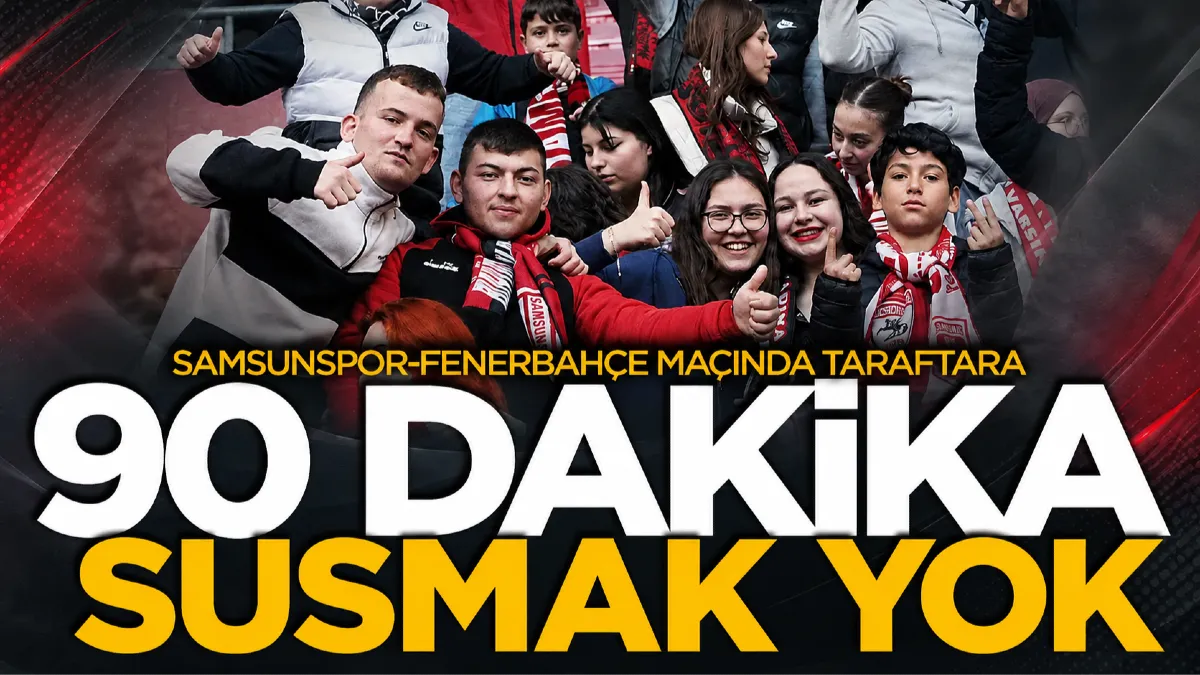 Samsunspor taraftarı takımının yanında: 90 dakika susmak yok