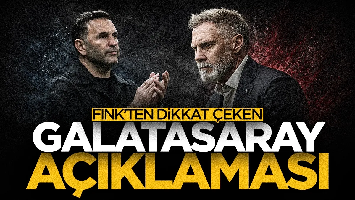 Samsunspor Teknik Direktörü Fink'ten dikkat çeken Galatasaray açıklaması