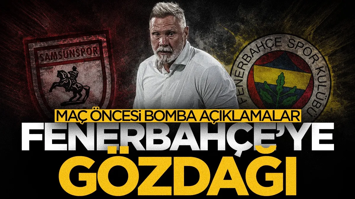 Samsunspor Teknik Direktörü Fink'ten Fenerbahçe maçı öncesi bomba açıklamalar!