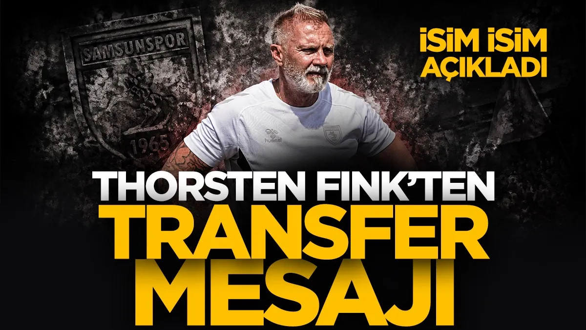 Samsunspor Teknik Direktörü Fink'ten transfer mesajı! İsim isim açıkladı...