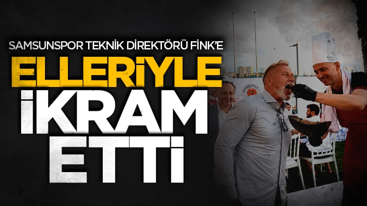Samsunspor Teknik Direktörü Thorsten Fink’e TSYD gecesinde döner sürprizi! Elleriyle ikram etti
