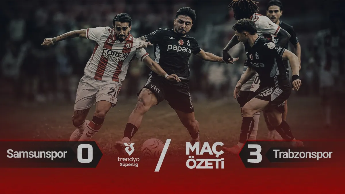 Samsunspor-Trabzonspor maç özeti! Karadeniz derbisinde 3 gol, kırmızı kart ve 3 direk...
