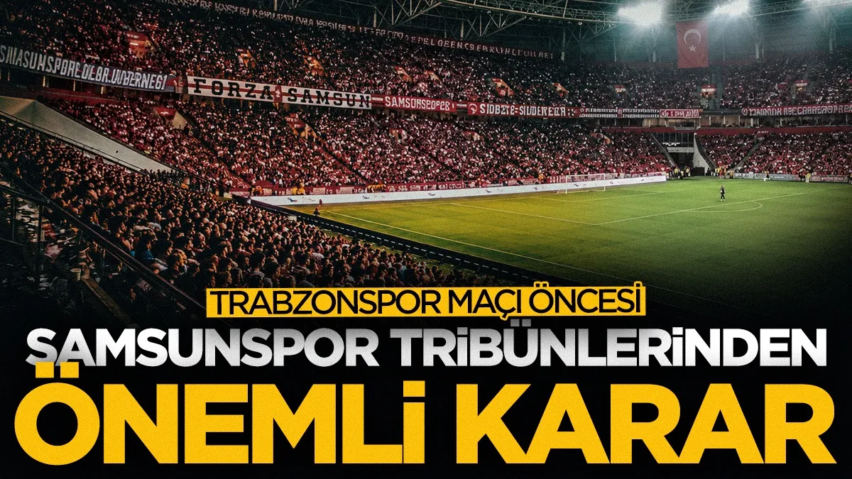 Samsunspor tribünlerinde “kırmızı” birlik çağrısı