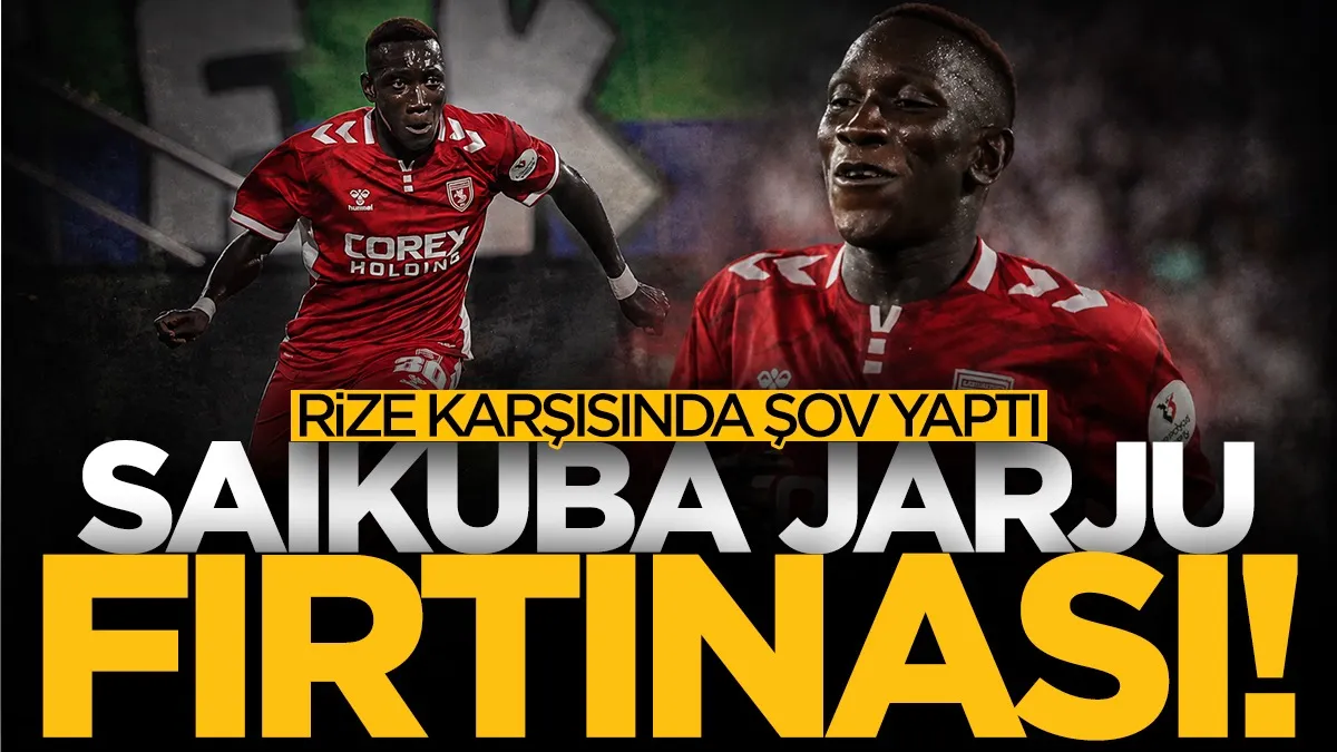 Samsunspor’da Jarju fırtınası! Rizespor karşısında şov yaptı...