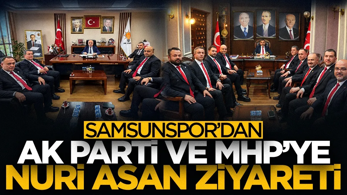 Samsunspor'dan AK Parti ve MHP'ye Nuri Asan Tesisleri ziyareti!