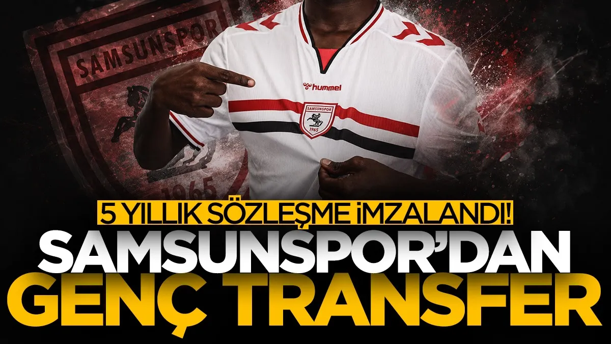 Samsunspor’dan genç transfer! 5 yıllık sözleşme imzalandı