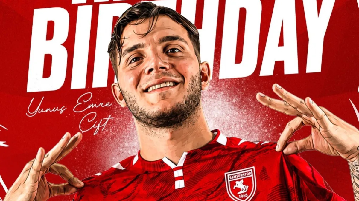 Samsunspor’dan Yunus Emre Çift’e doğum günü kutlaması