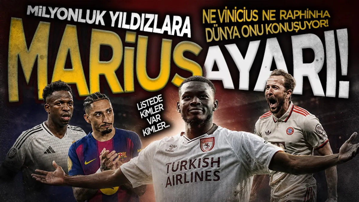 Samsunspor’un golcüsü Marius'tan Avrupa çapında büyük başarı