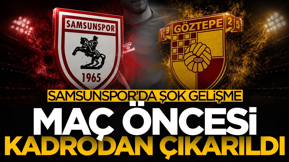 Samsunspor’un Göztepe maçı kamp kadrosu açıklandı! Afonso Sousa yok