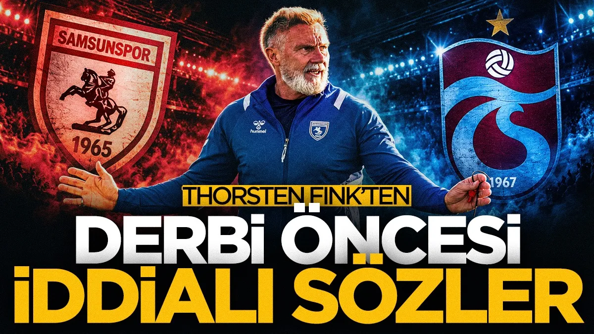 Samsunspor'un hocası Fink'ten Trabzonspor derbisi öncesi iddialı sözler