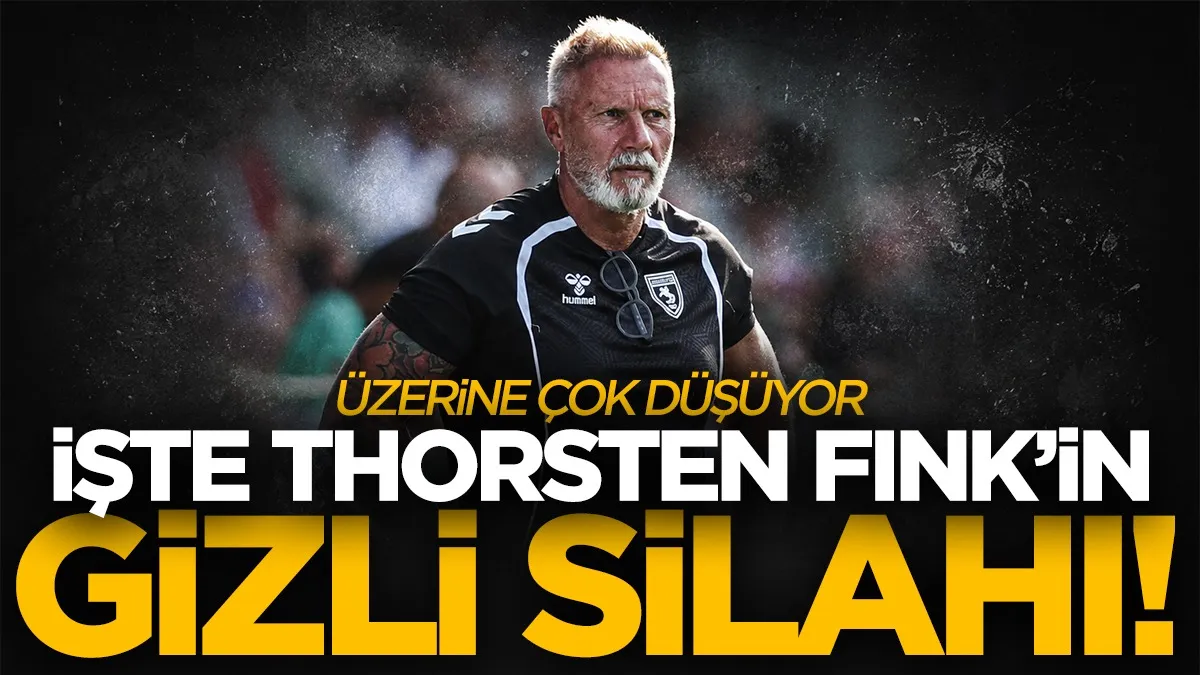 Samsunspor'un hocası Thorsten Fink’in gizli silahı! Üzerine çok düşüyor...