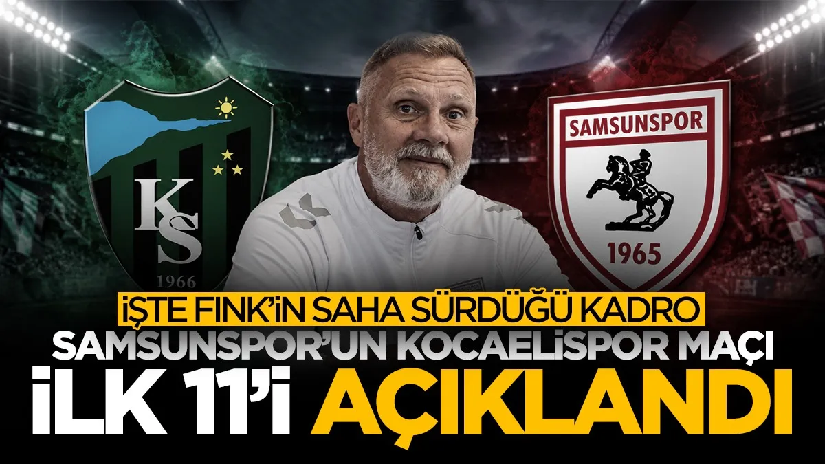 Samsunspor’un Kocaelispor karşısında ilk 11’i belli oldu!