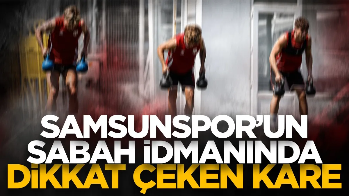 Samsunspor’un sabah antrenmanında dikkat çeken Carlo Holse detayı!