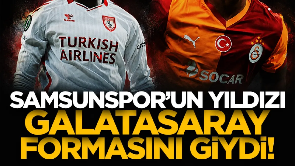 Samsunspor’un yıldızı Marius Mouandilmadji Galatasaray formasıyla görüntülendi