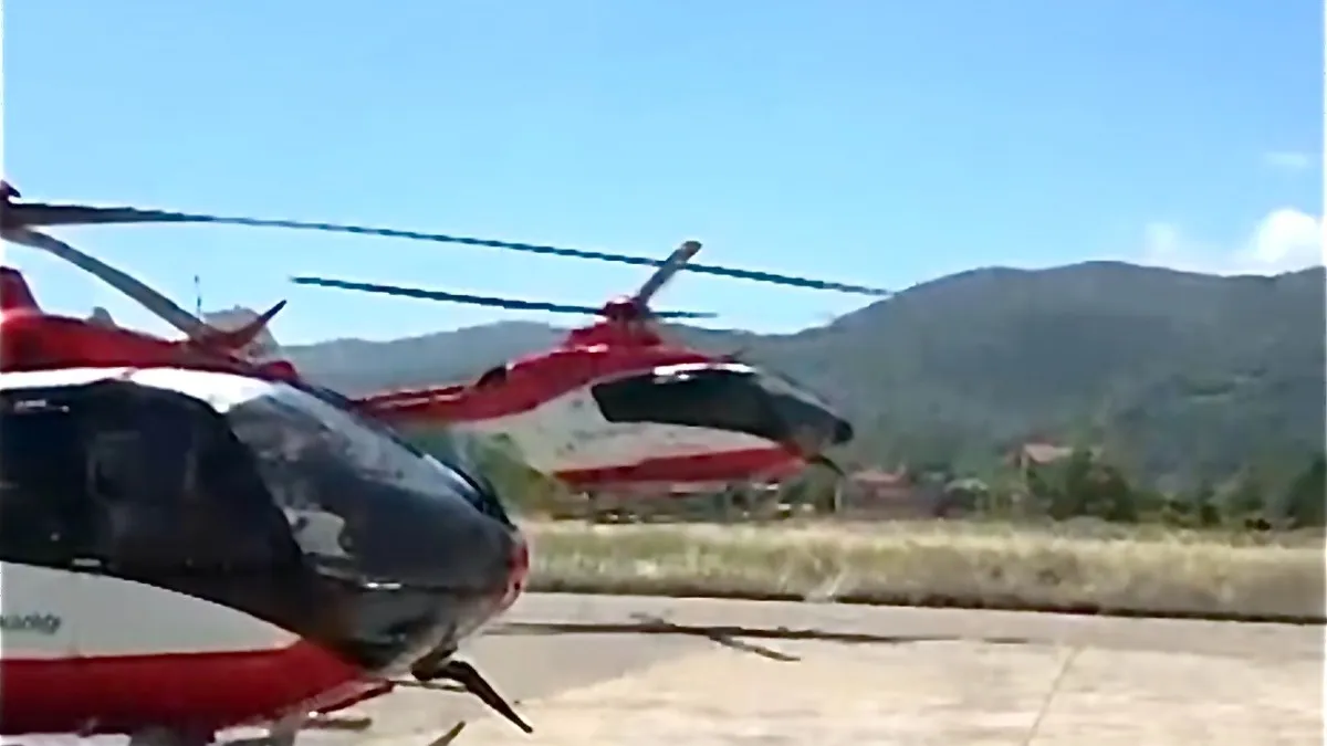 Samsun’un ambulans helikopterinden sınırları aşan nakil