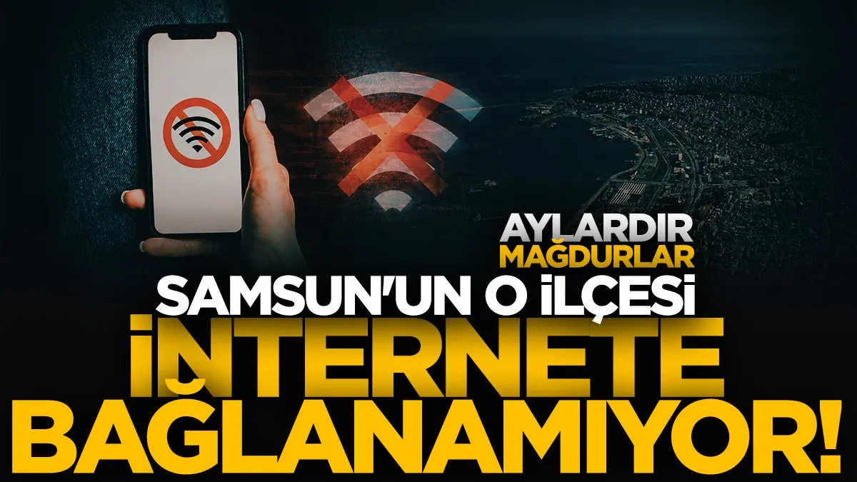 Samsun’un o ilçesi aylardır internete bağlanamıyor