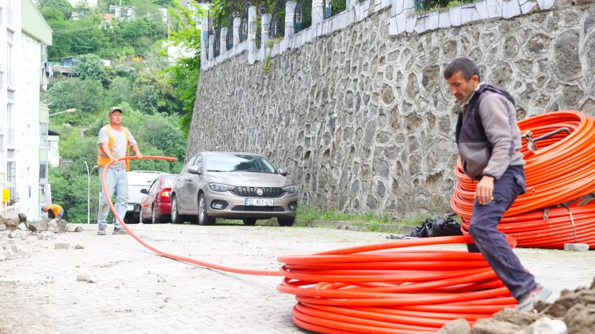 Samsun'un o ilçesinde binlerce hane fiber internete kavuşuyor!