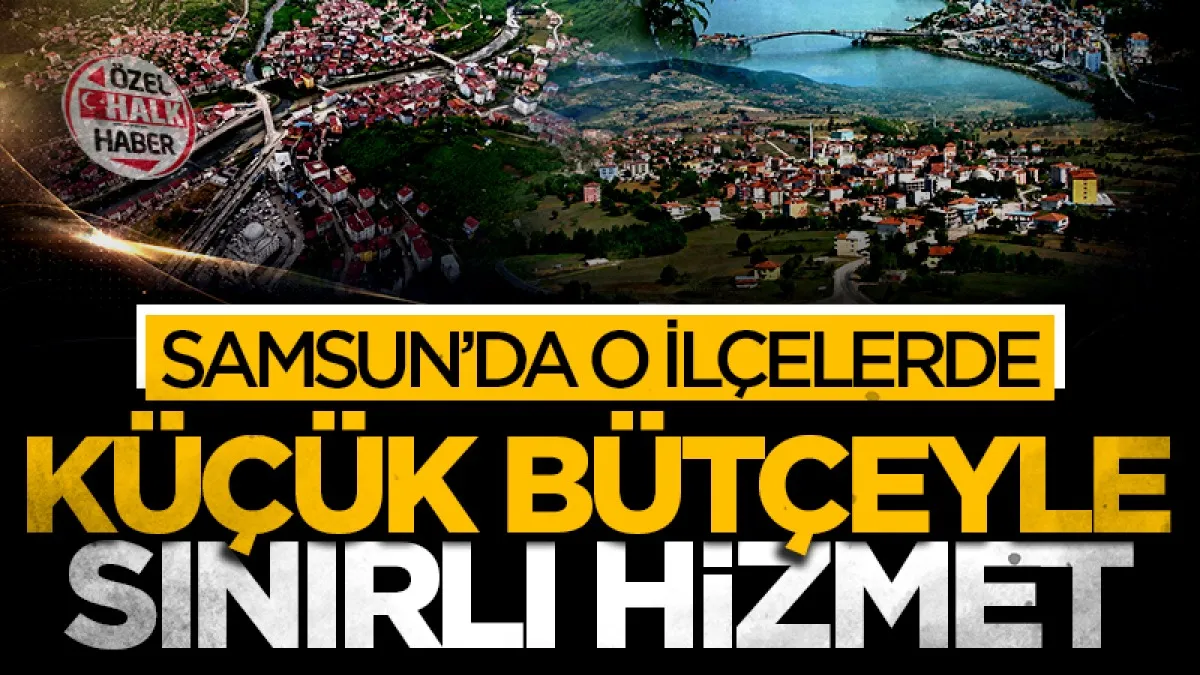 Samsun'un Salıpazarı, Ayvacık ve Asarcık ilçelerinde küçük bütçeyle sınırlı hizmet!