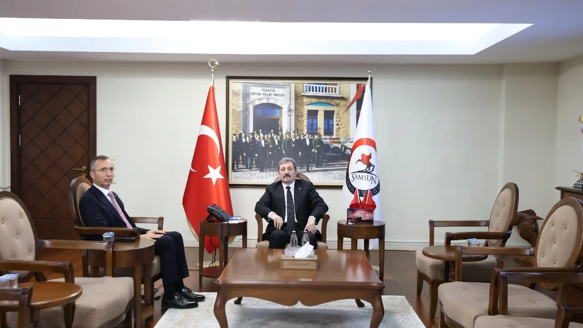 Samsun’un yeni İl Emniyet Müdürü Faruk Aydın’dan Vali Tavlı’ya ziyaret