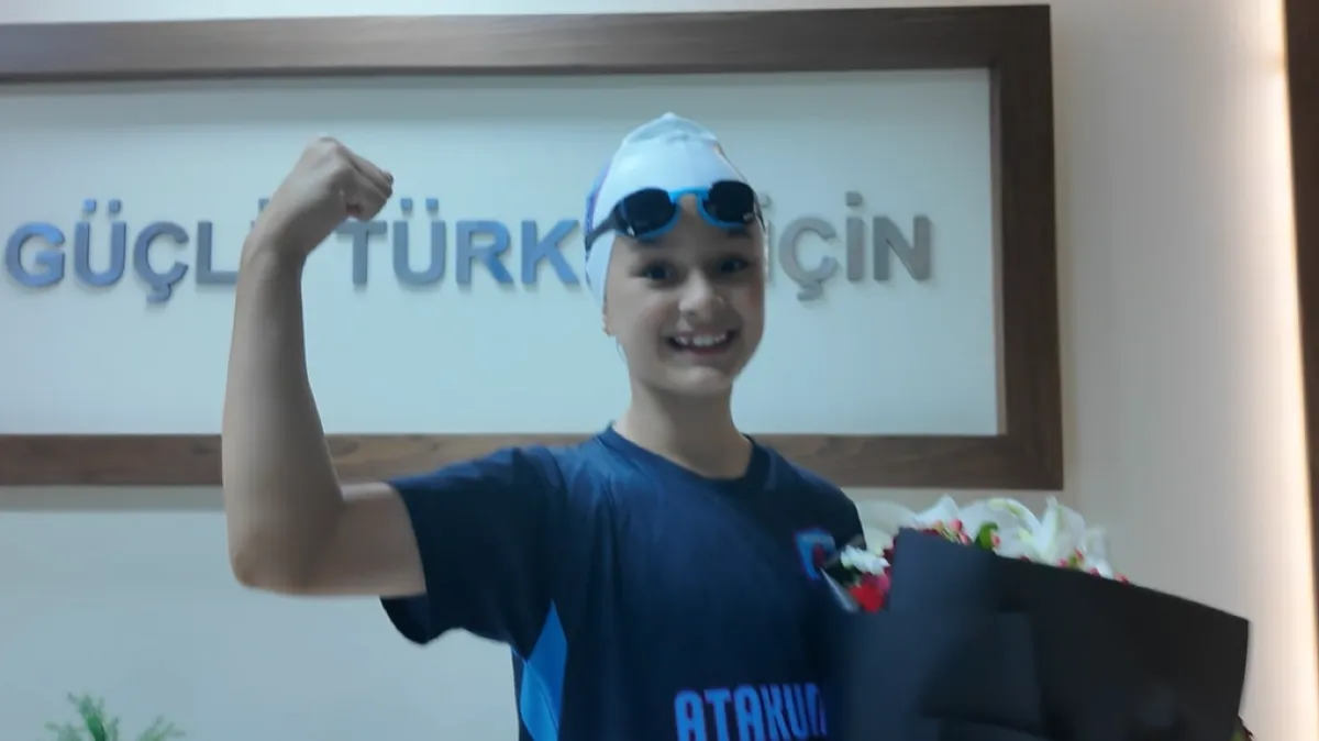 Şehidimizin emaneti Eylül Asel’den yüzmede gururlandıran başarı