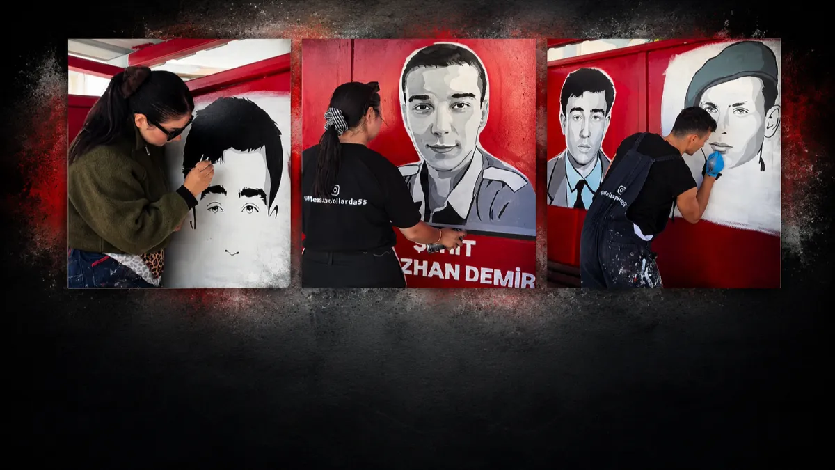 Şehitlerin isimleri Kavak’ta durakta yaşatıldı