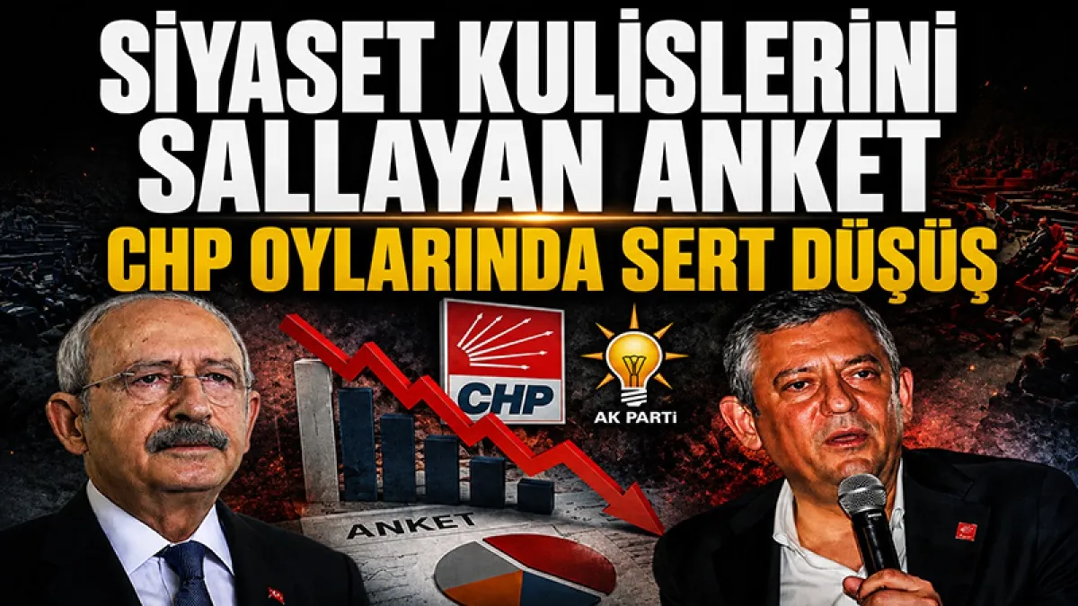 Siyaset kulislerini sallayan anket: Mutlak butlan sonrası CHP oylarında sert düşüş