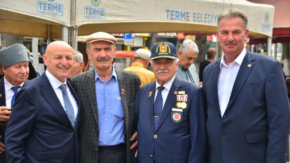 Terme’de Gaziler Günü’nde anlamlı tören