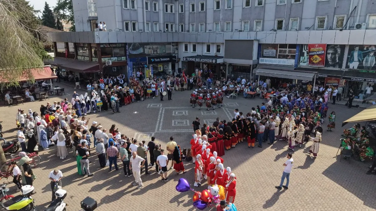 Terme’de kültür şöleni halk oyunlarıyla başladı