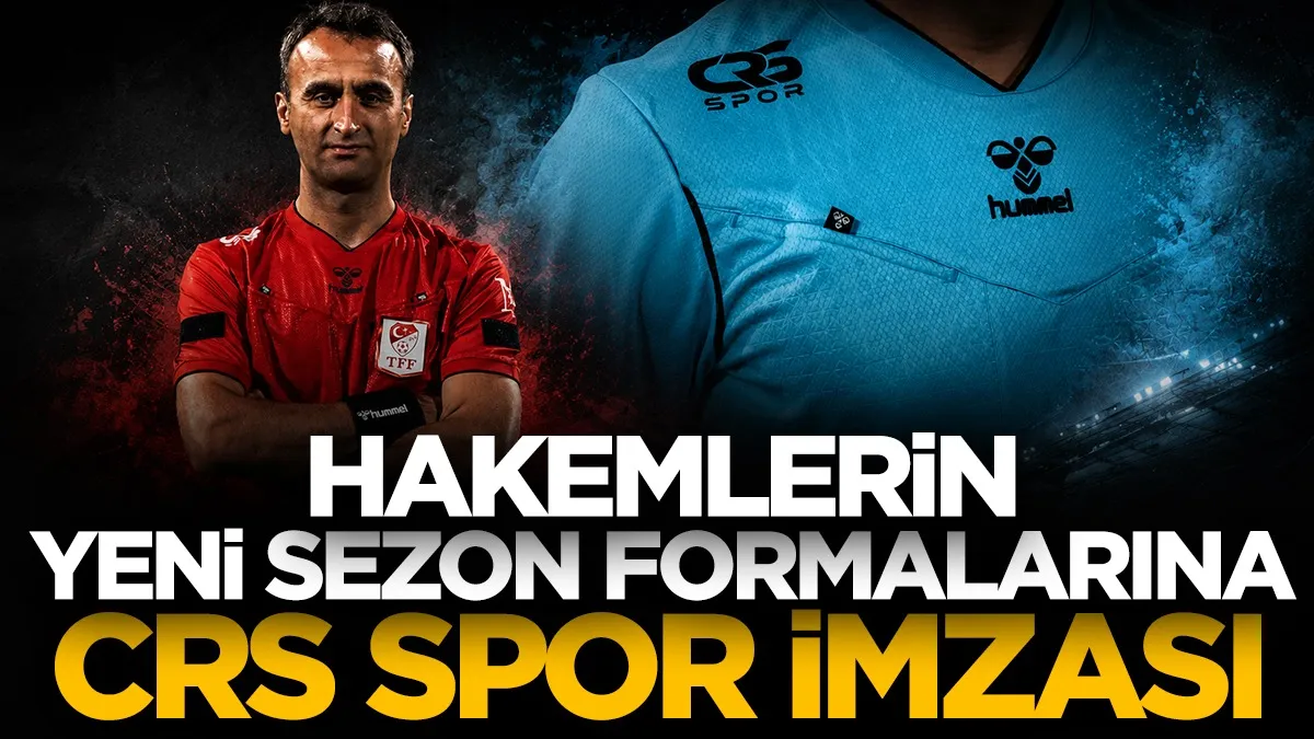 TFF hakemlerinin yeni formalarına Samsunlu CRS Spor imzası