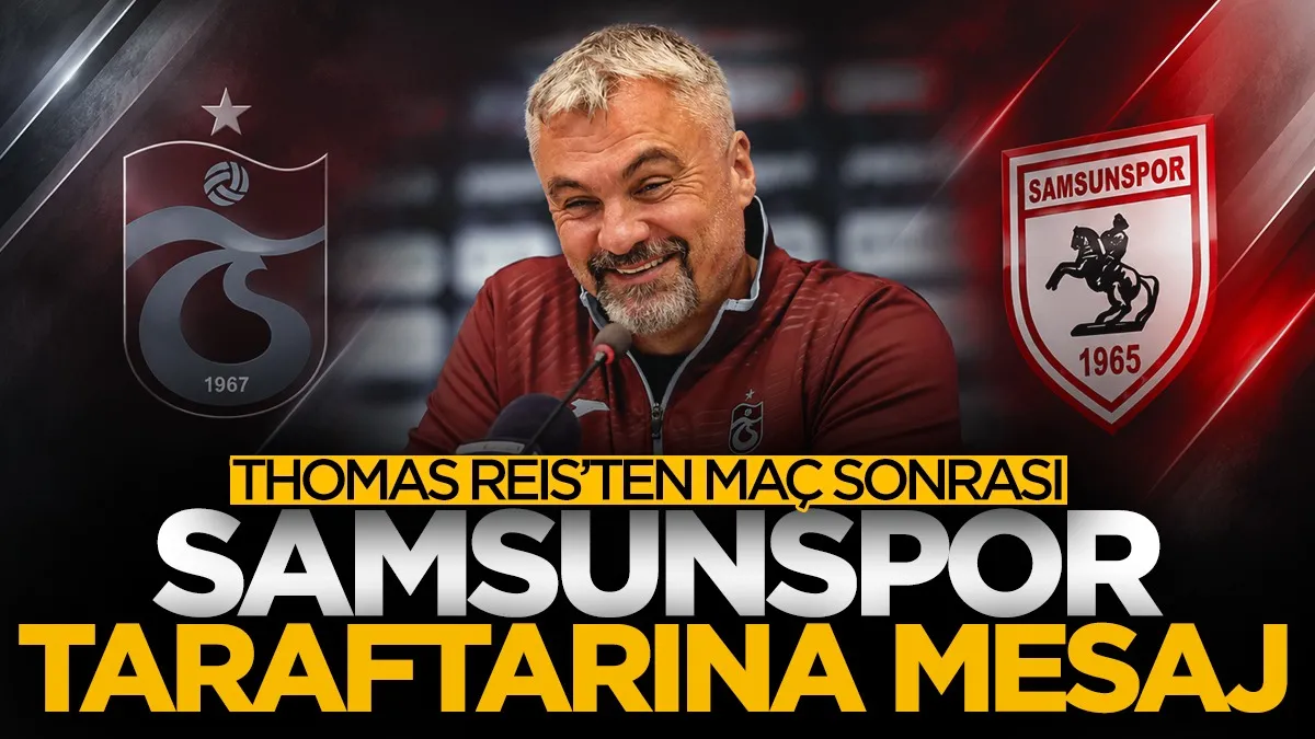 Thomas Reis’ten Samsunspor taraftarlarına mesaj: “Beni çok mutlu ettiler”