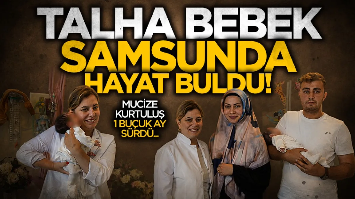 Tokat'ta Organları Dışarıda Doğan Bebek Samsun'da Hayata Tutundu