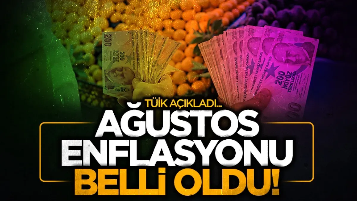 TÜİK açıkladı: Ağustos enflasyonu yüzde 1,84 oldu