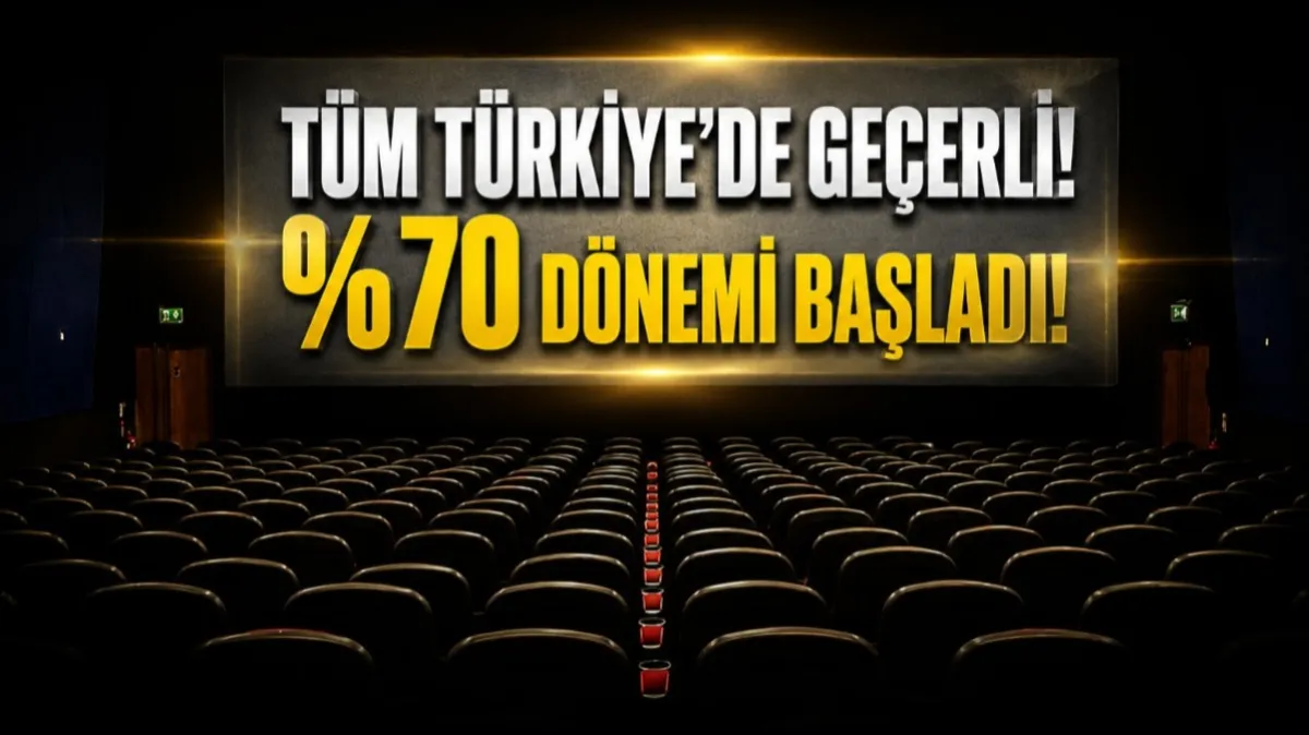 Tüm Türkiye'de geçerli olacak! Yüzde 70 dönemi başladı: İşte Samsun'daki sinema yerleri...