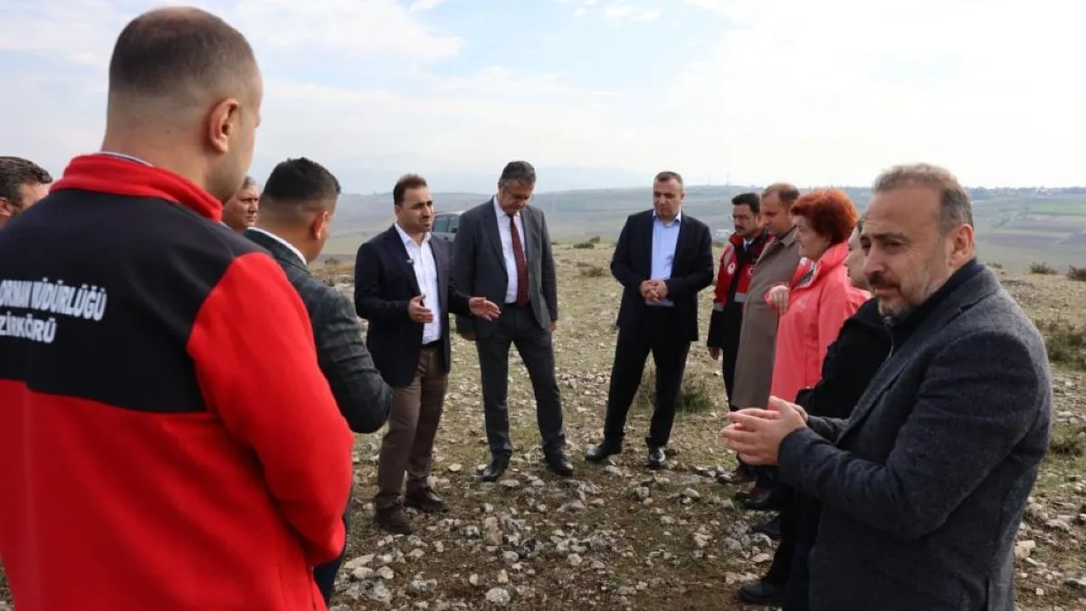 Vezirköprü Besi OTB Projesi'nde saha incelemesi