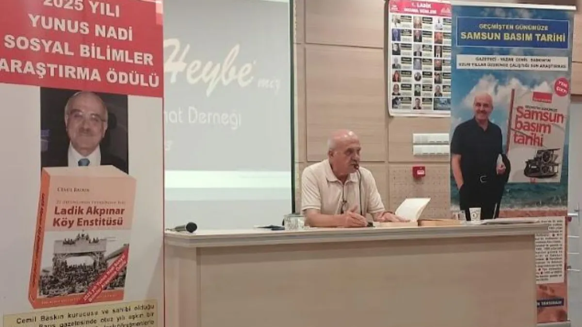 Yazar Cemil Baskın’a Ladik’te büyük ilgi