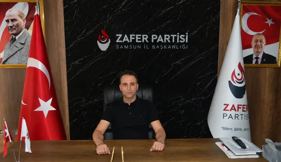 Zafer Partisi Samsun İl Başkanı Alperen Carus: Cumhuriyet’e ve millî birliğe sahip çıkmalıyız