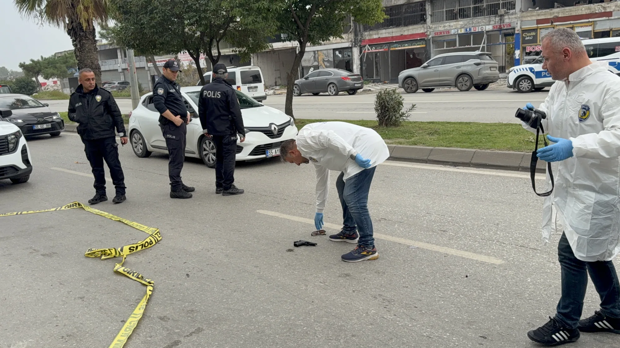 Samsun'da aracının önü kesilen kişiye bıçaklı saldırı