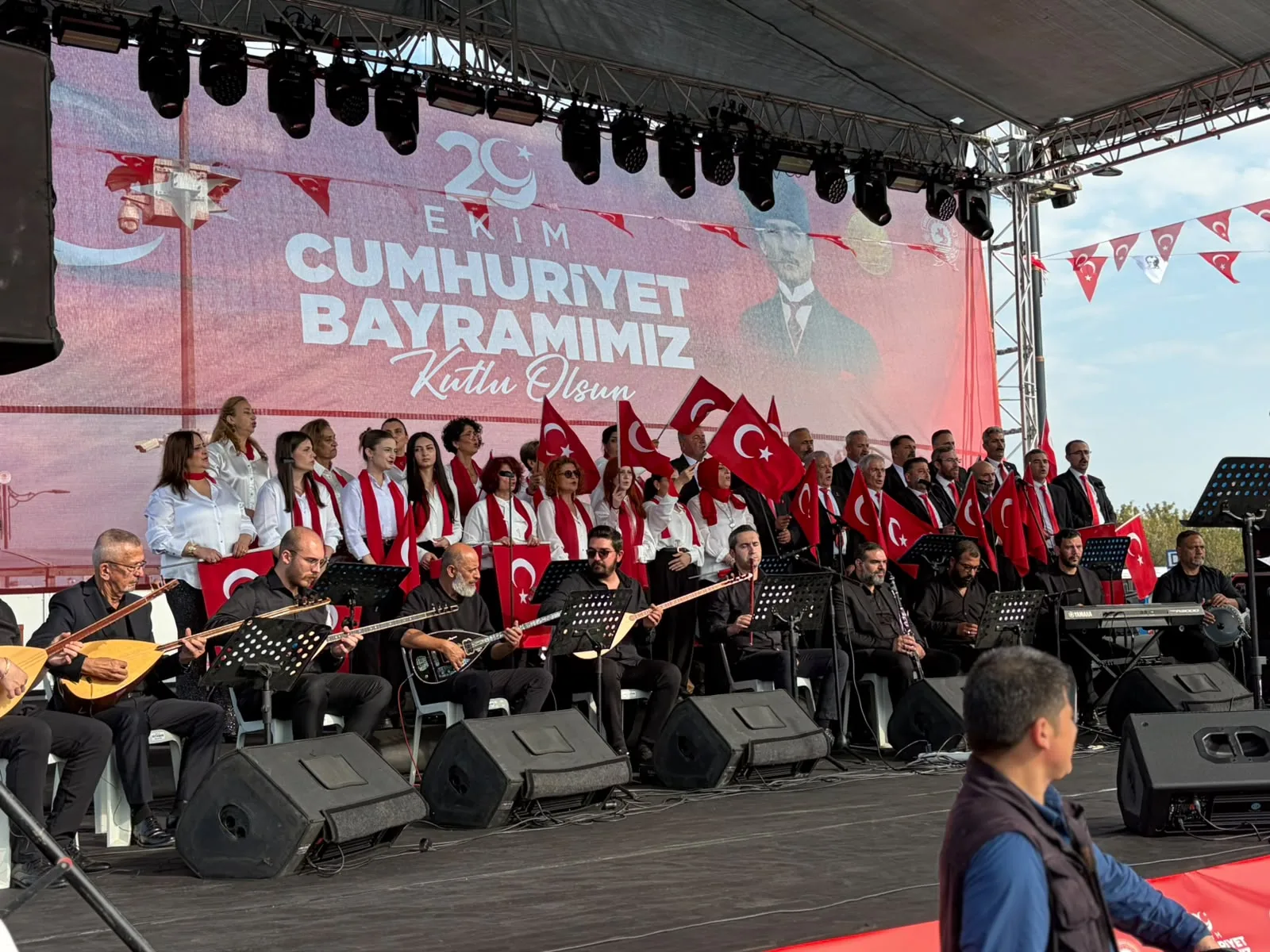 Samsun'da 1919 metrelik Türk bayrağıyla Cumhuriyet coşkusu - 27