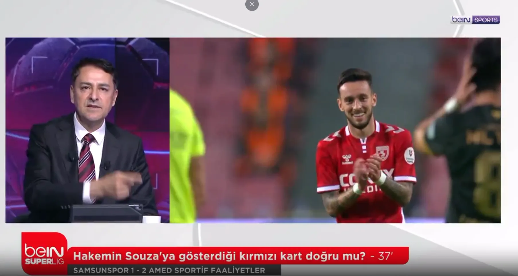 Bülent Yıldırım Samsunspor-Amedspor maçındaki tartışmalı kararları yorumladı - 1