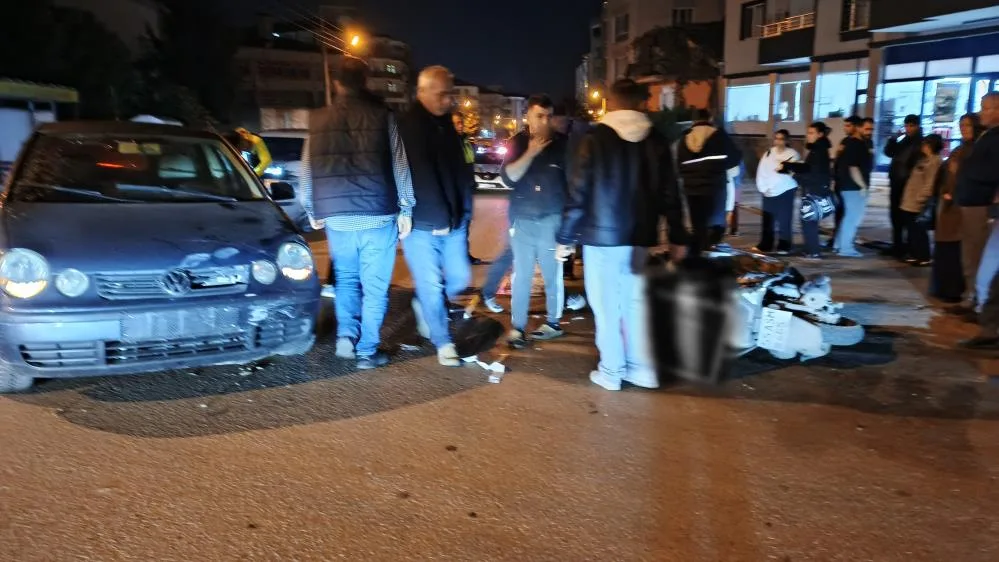 Samsun'da otomobilin çarptığı kurye yaralandı