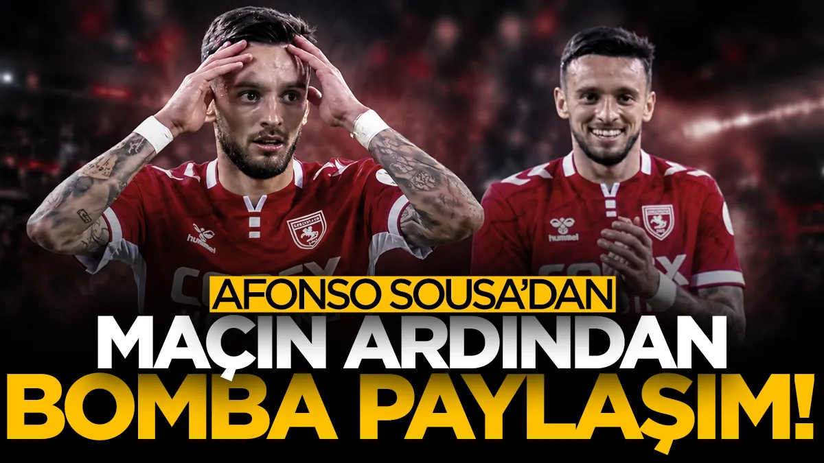 Samsunspor'un yıldızı Afonso Sousa Amedspor maçı sonrası isyan etti: İki sarı kart da haksızdı