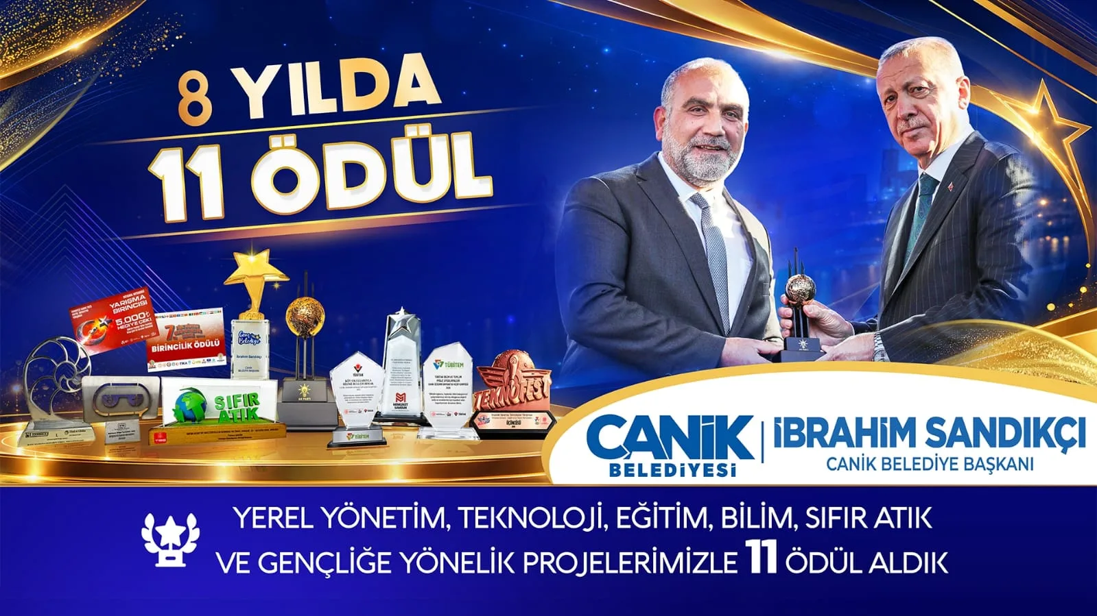 Canik Belediyesi ödüllere doymuyor