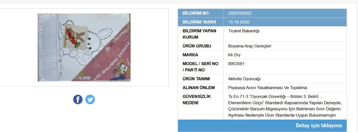 Bakanlık o kırtasiye ürününü yasakladı: Piyasadan toplatılıyor