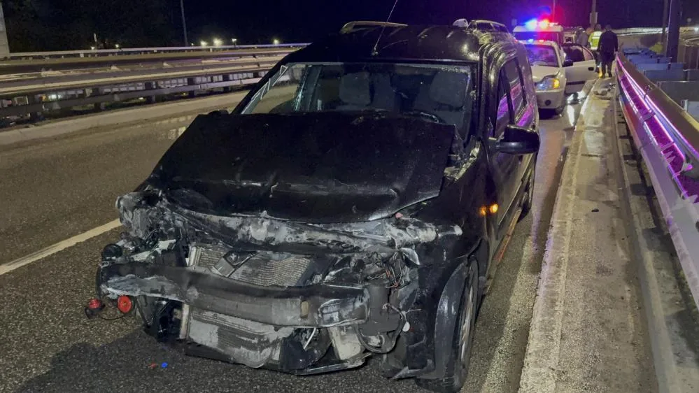 Samsun’da düğüne giden otomobil kaza yaptı: 1 yaralı