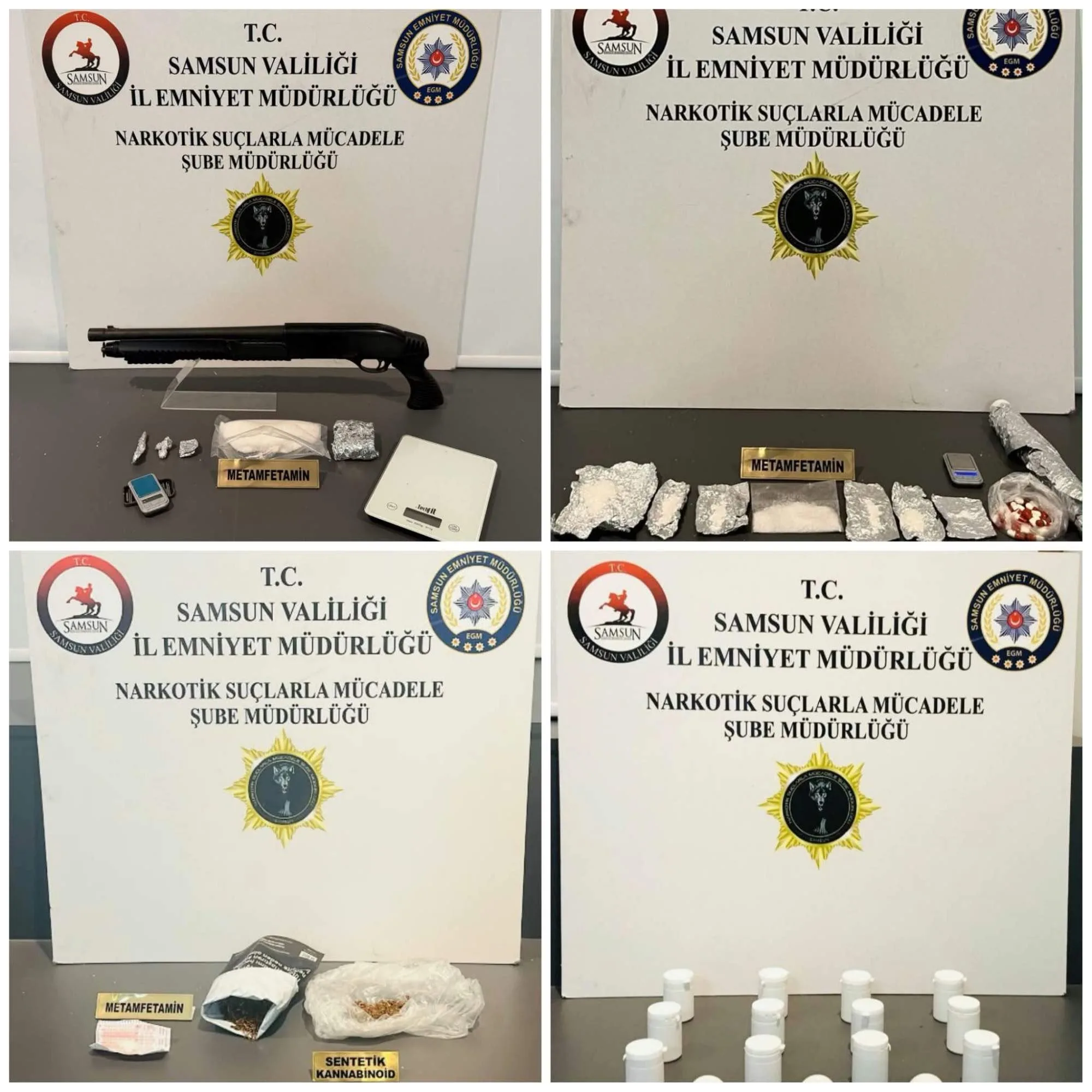 Samsun'da uyuşturucu operasyonunda 4 kişi yakalandı