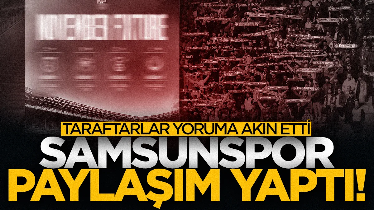 Samsunspor Kasım ayı fikstürünü paylaştı, taraftar yorumlara akın etti