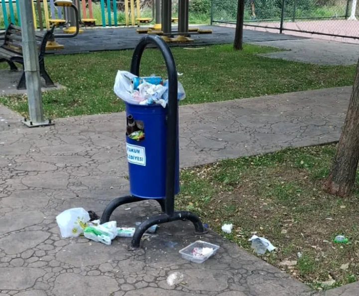 Atakum'da Şehit Eren Bülbül Parkı'nın hali içler acısı!